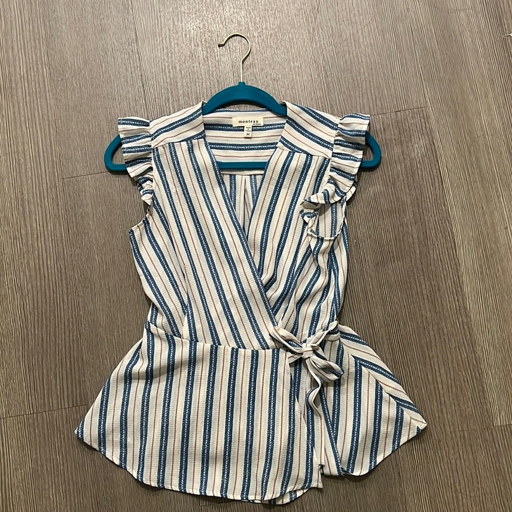 Monteau Striped Blouse